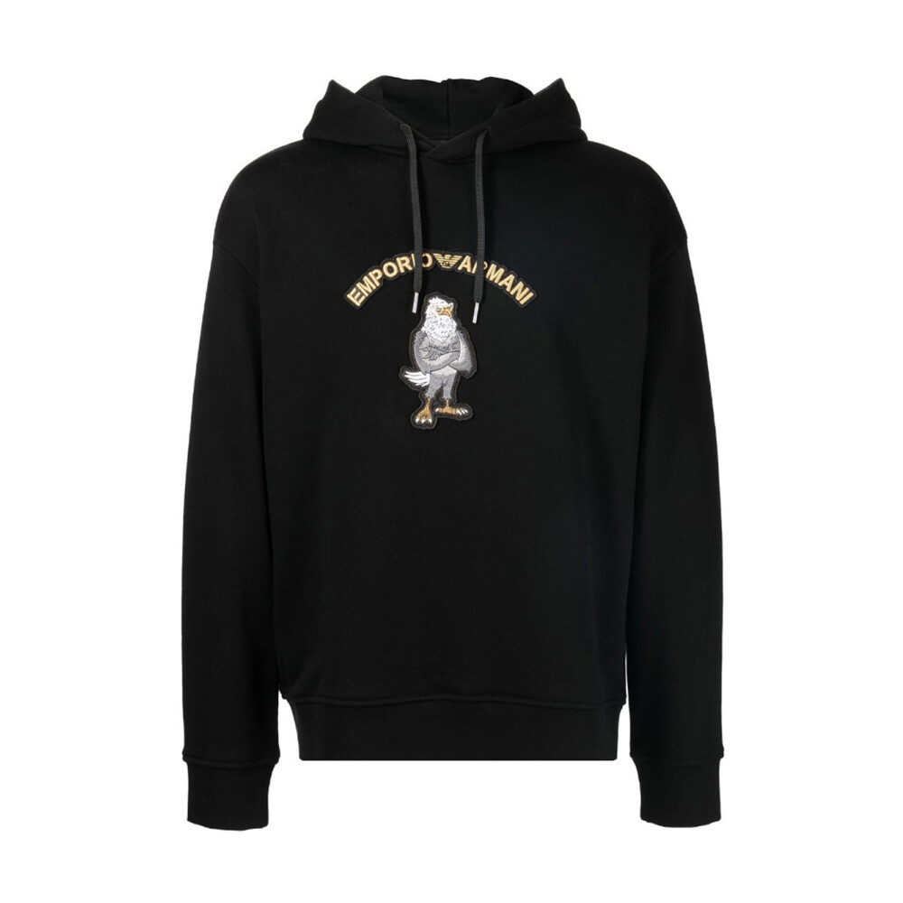 Carton patch hoodie hotsell