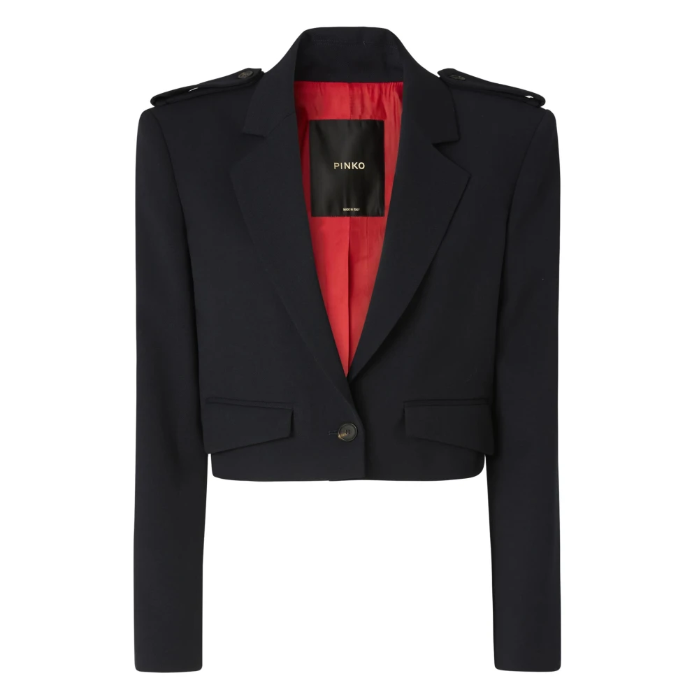Pinko , Blazers, Female, Blue, M, Manna Blazer