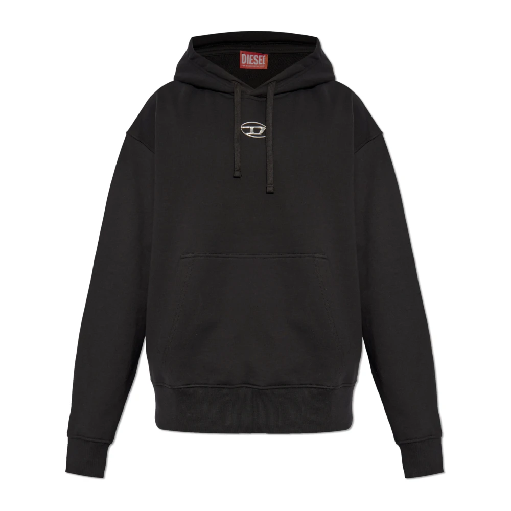 Diesel Zwarte Sweatshirt Casual Stijl Ss25 Black Heren
