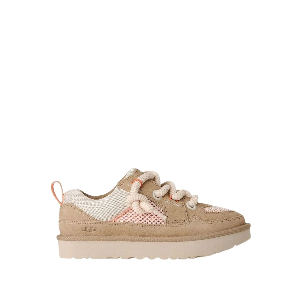 Ugg Women's Beige Sneakers, 3 Uk, Lo Lowmel Mesh