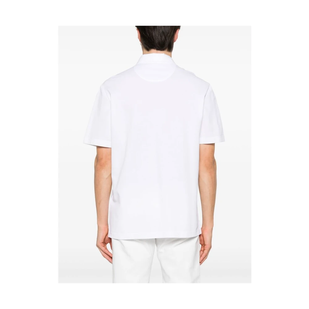 Brioni Witte Trui met Korte Mouwen White Heren