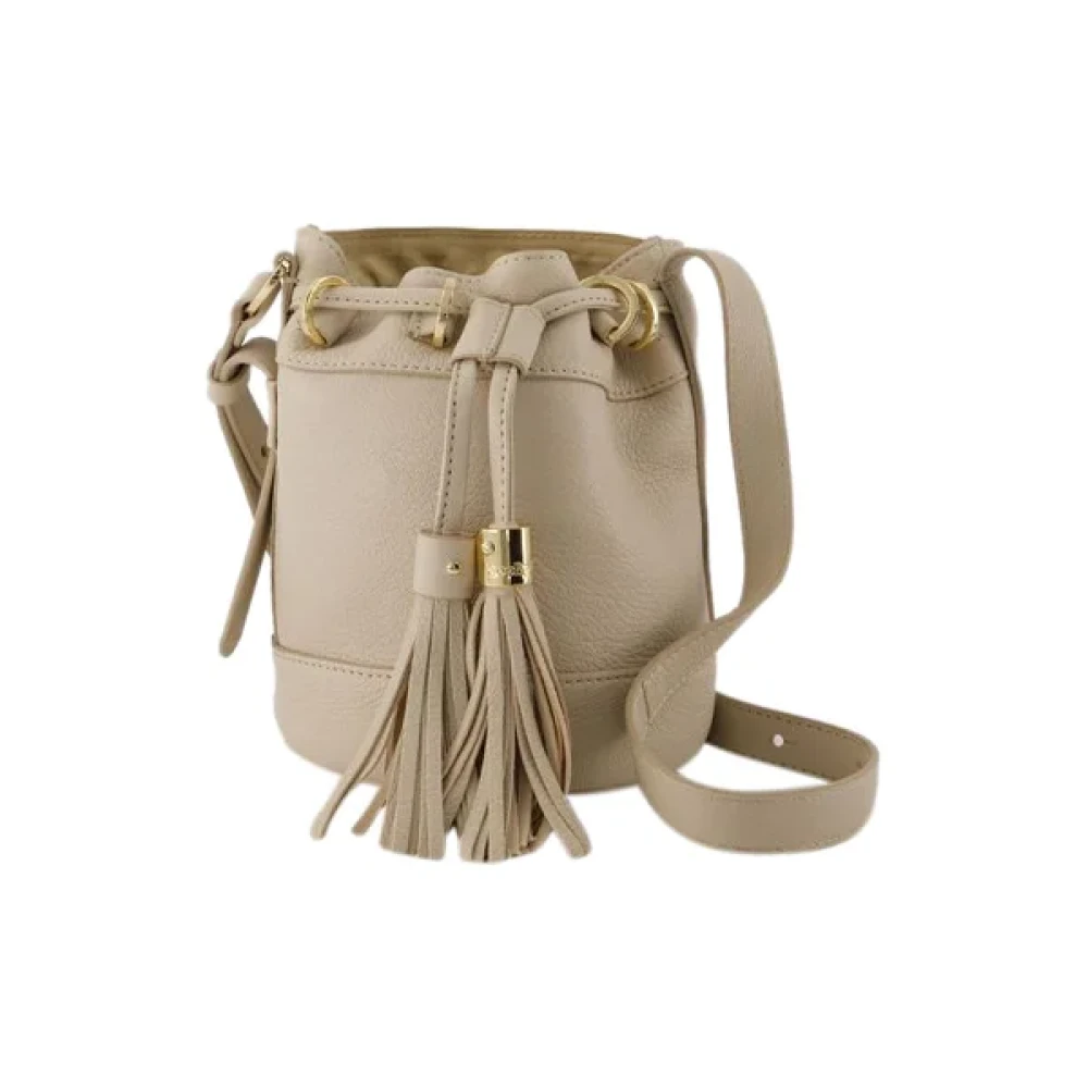 Chloé Pre-owned Leather crossbody-bags Beige Dames