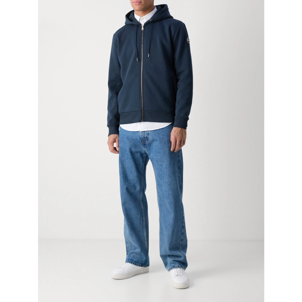 Colmar Blauwe Zip Hoodie Sweater Blue Heren