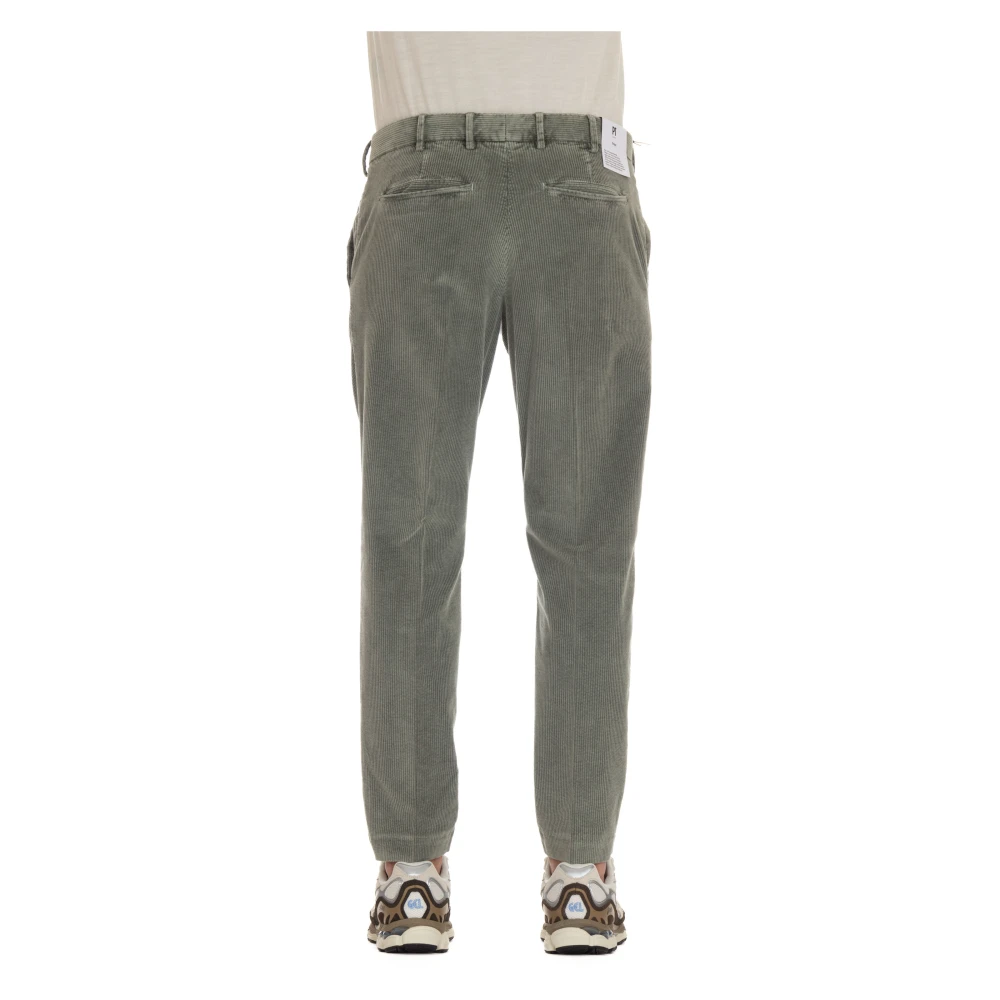 PT Torino Groene Corduroy Broek Rebel Fit Green Heren