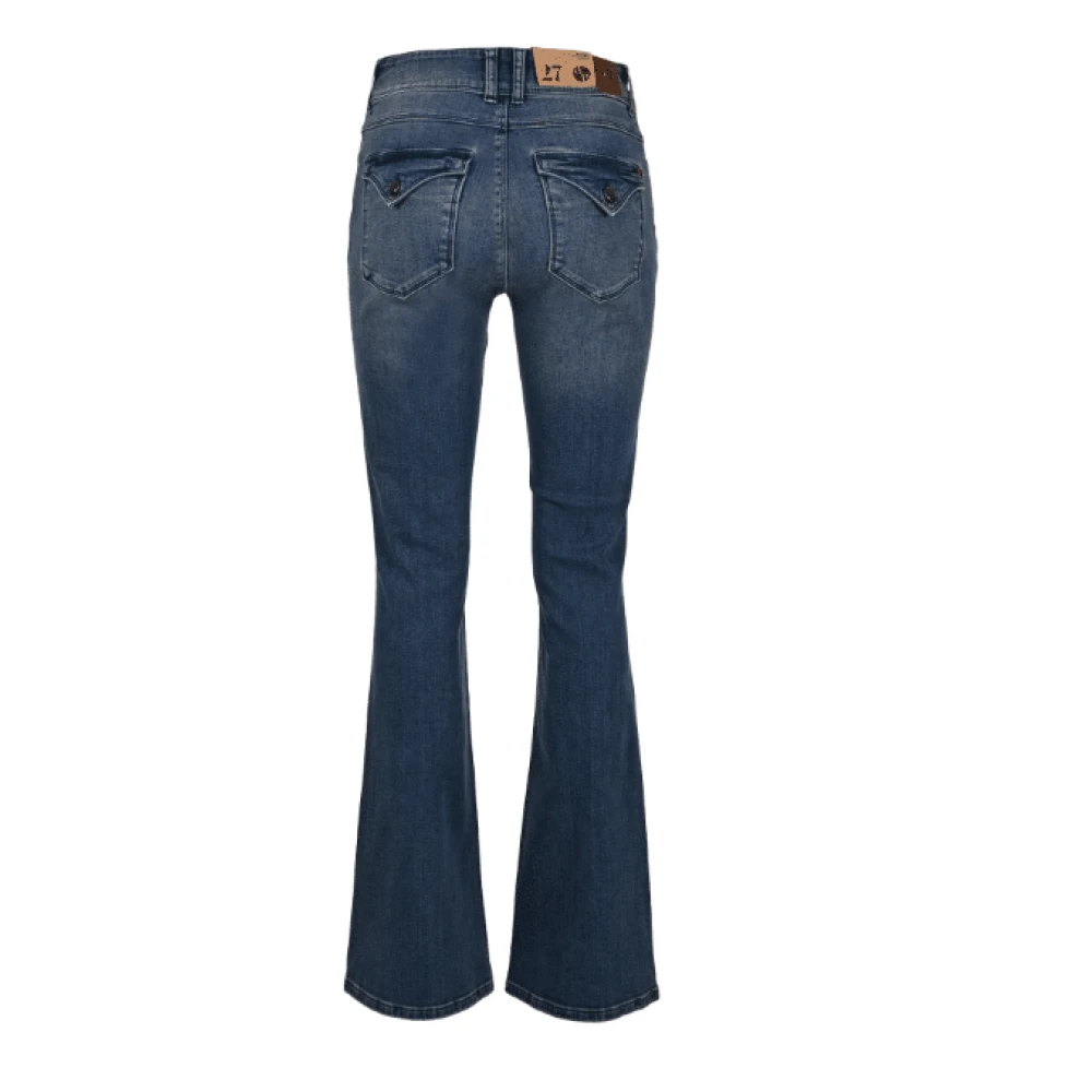 DNM Pure Flare jeans in vuilblauw denim Blue Dames