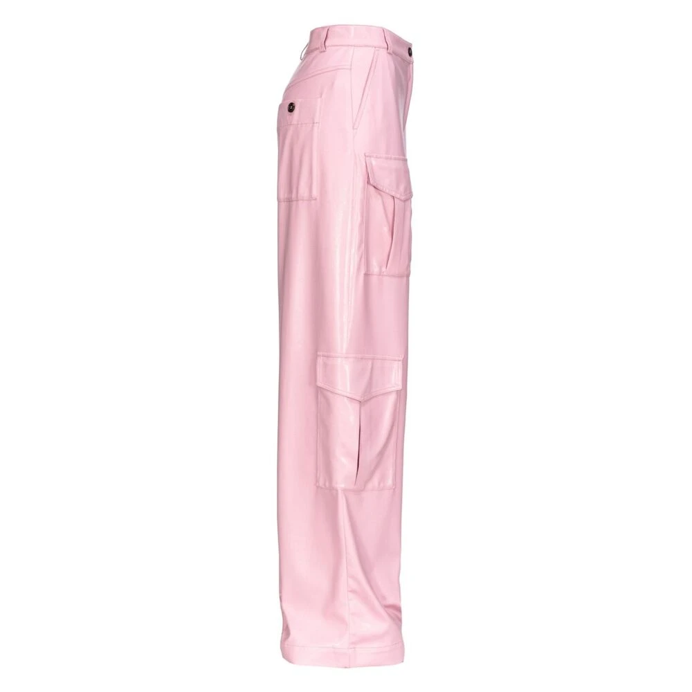 pinko Tapered Trousers Pink Dames