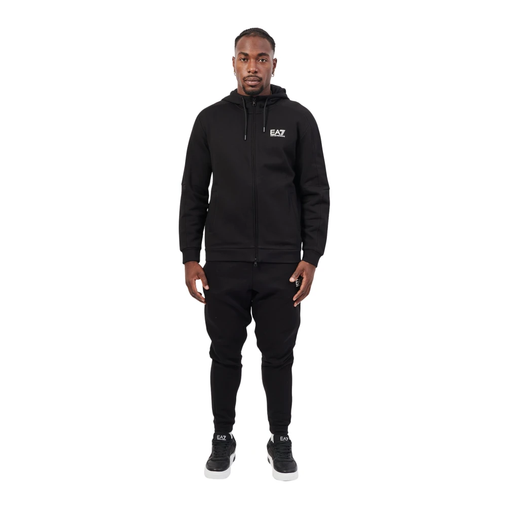 Emporio Armani Zwart sportief trainingspak Black Heren
