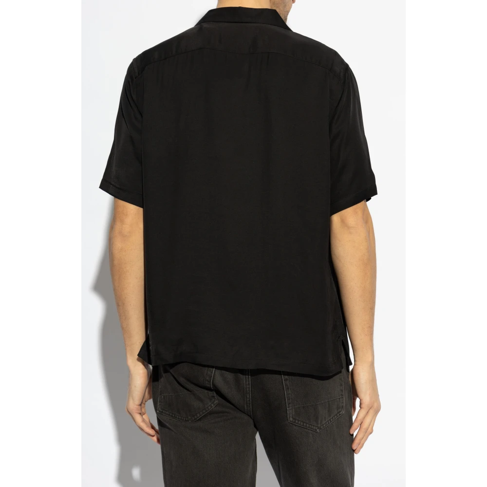 AllSaints Satijnen overhemd Lovers Black Heren