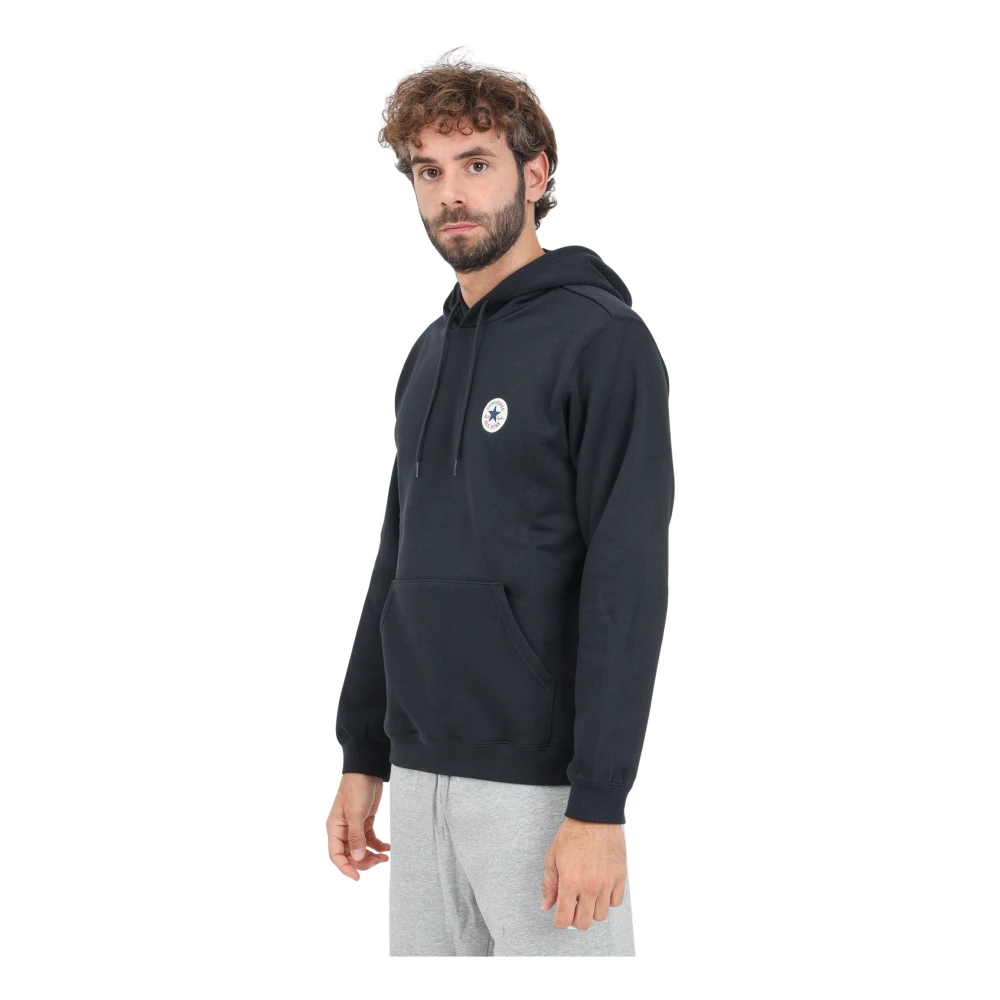 Converse Zwarte hoodie met Chuck Taylor-patch Black Heren