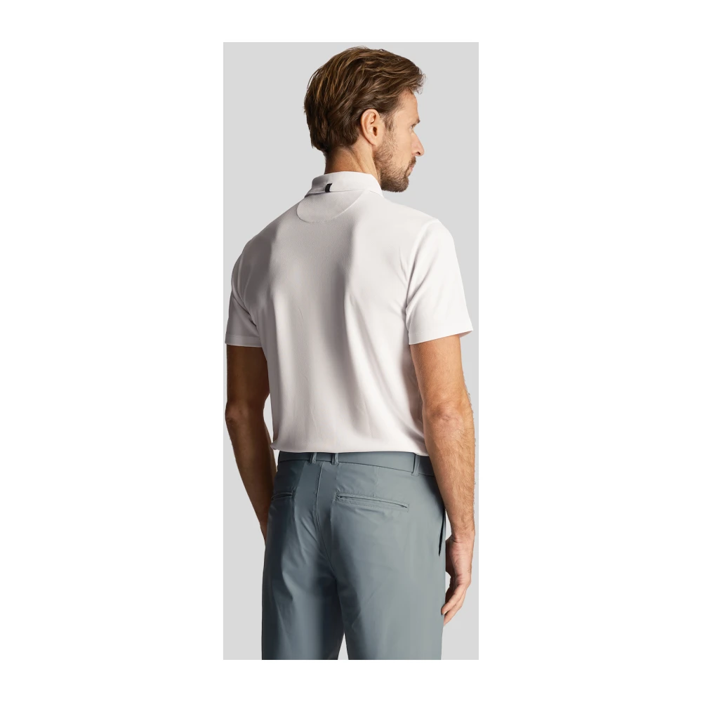 Lyle & Scott Tech Kraag Logo Polo Shirt White Heren