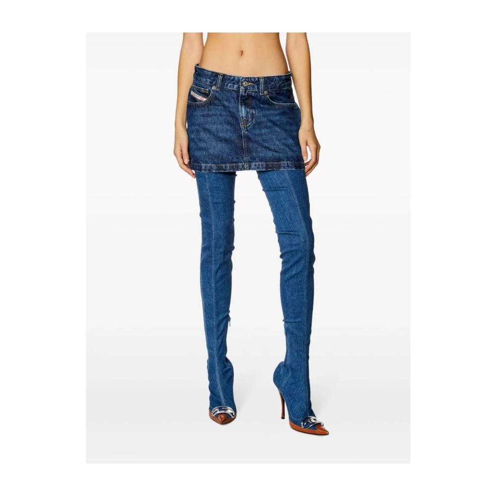 Diesel Blauwe Rok voor Vrouwen Blue Dames