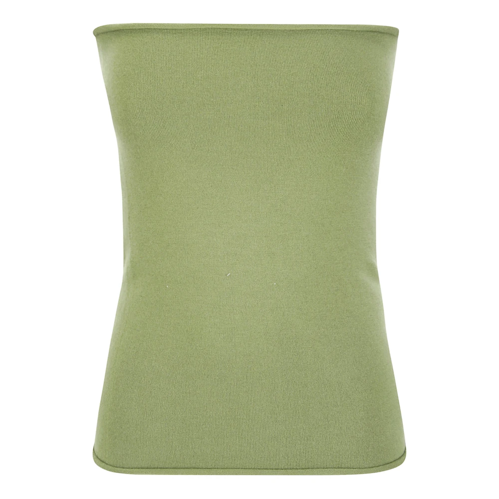 Extreme Cashmere Groene Cashmere Bustier Top Green Dames