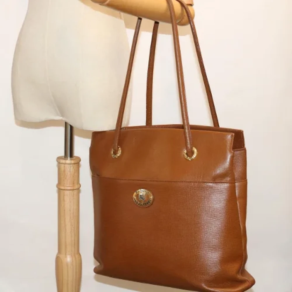 Burberry Vintage Pre-owned Leather shoulder-bags Brown Dames