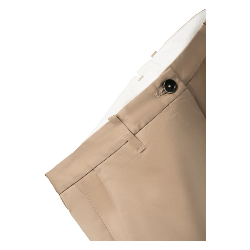 Nine In The Morning Luxe Katoenen Stretch Chino Broek Beige Heren