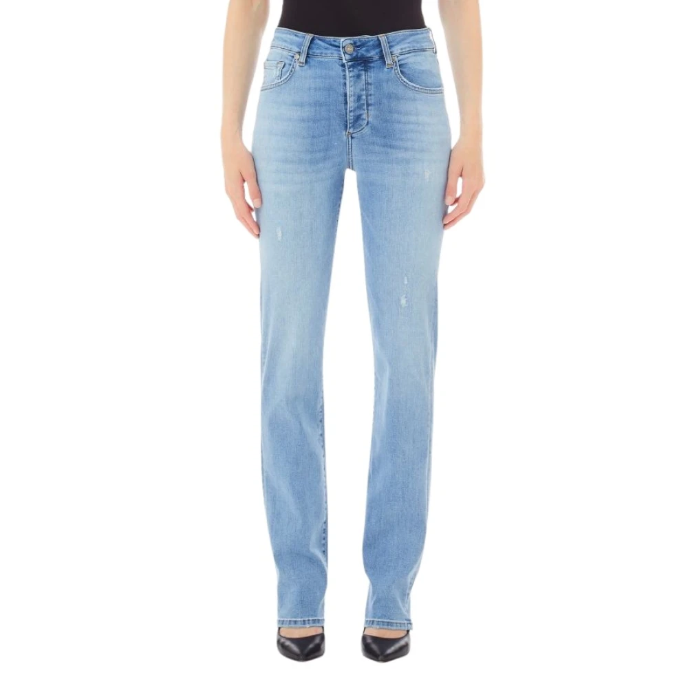 Liu Jo Vrouw Blauw Jeans Dames, W25, Denim, Straight Jeans
