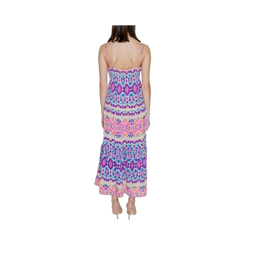 Only Multicolor Lange Jurk Lente Zomer Collectie Multicolor Dames