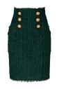jupe-crayon-en-tweed-vert-fonce