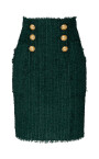 jupe-crayon-en-tweed-vert-fonce