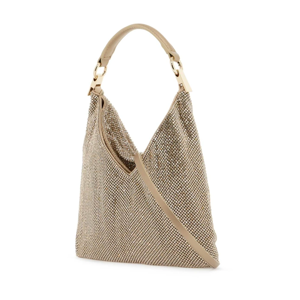 Benedetta Bruzziches Kristal Mesh Schoudertas Beige Dames