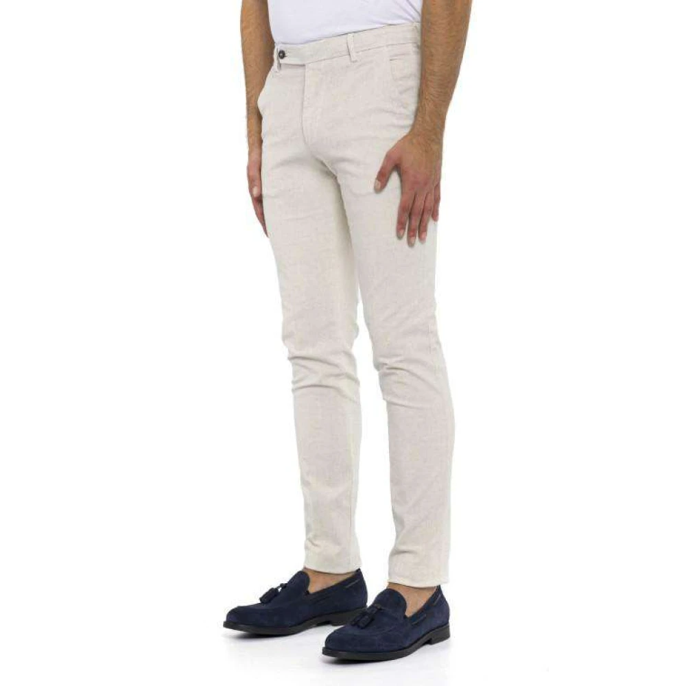 Berwich Stijlvolle Herenbroek White Heren