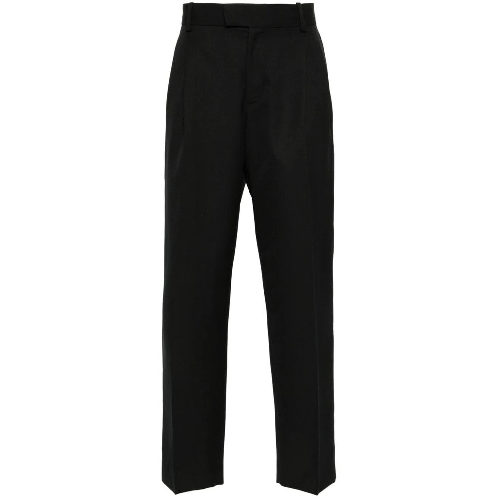 Drole de Monsieur Zwarte keperstof geborduurd logobroek Black Heren