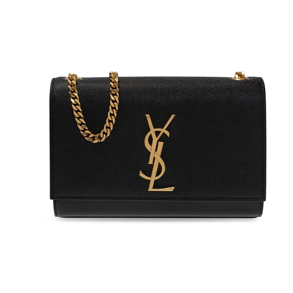 Saint Laurent Kate schoudertas Black Dames