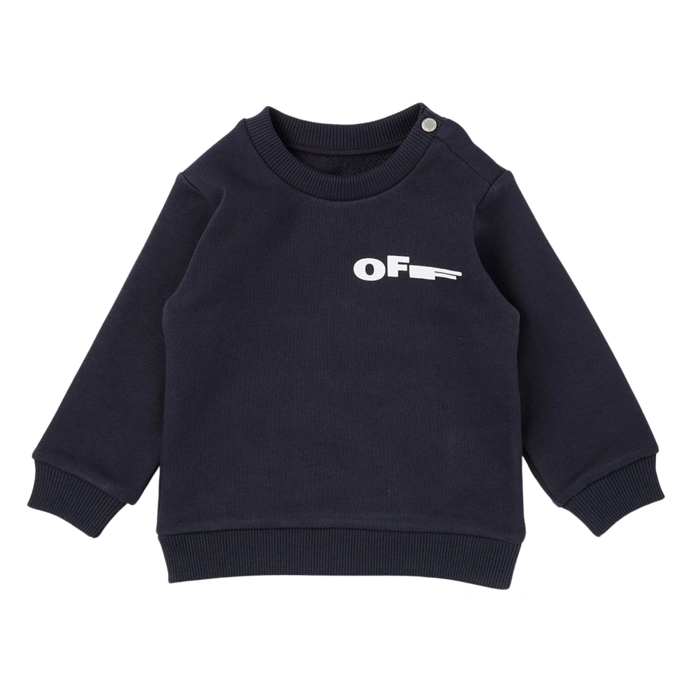 Off White Unisex Kids Blue Kids Sweatshirts, 2 Y, Type Sweatshirt