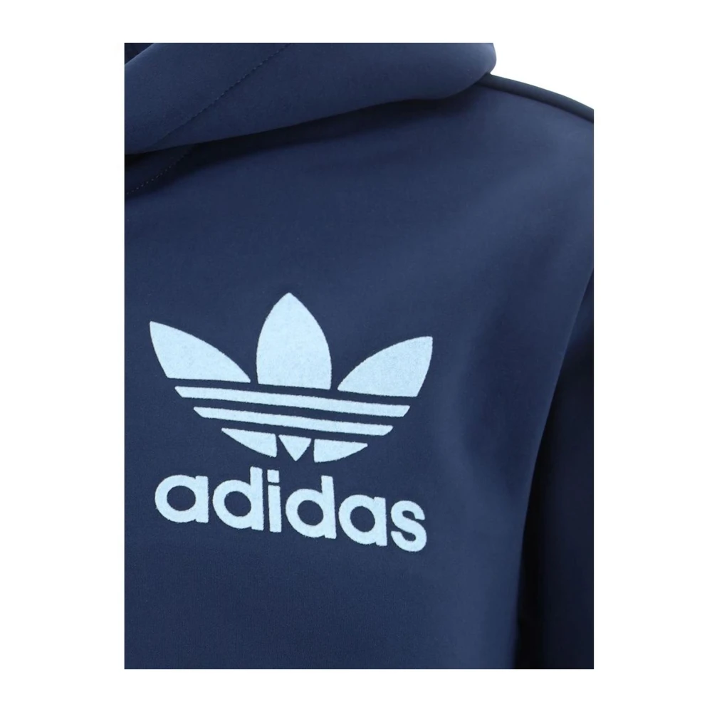 Adidas Hoodie met verstelbare capuchon en dubbele ritssluiting Blue Heren