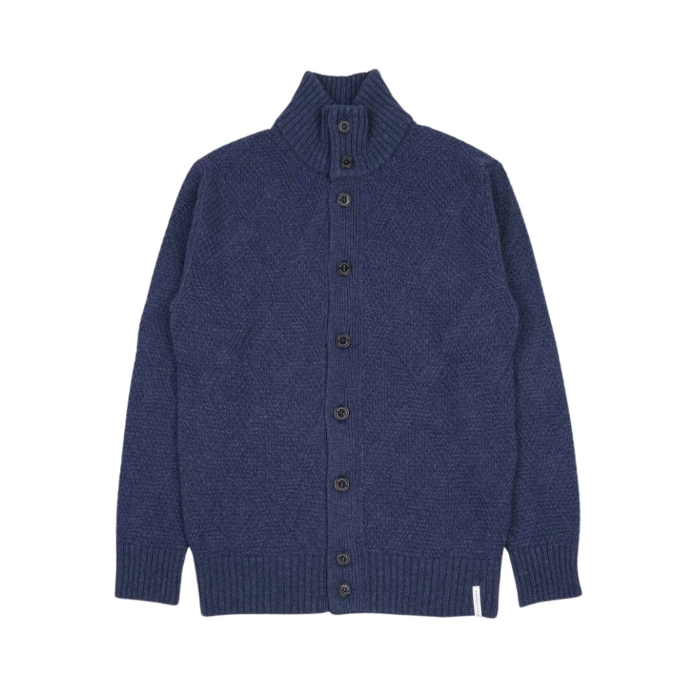 Brooksfield Blauwe Sweaters voor Mannen Blue Heren