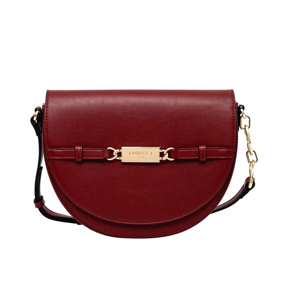 Twinset Kleine Synthetisch Leren Handtas met Magnetische Sluiting Red Dames