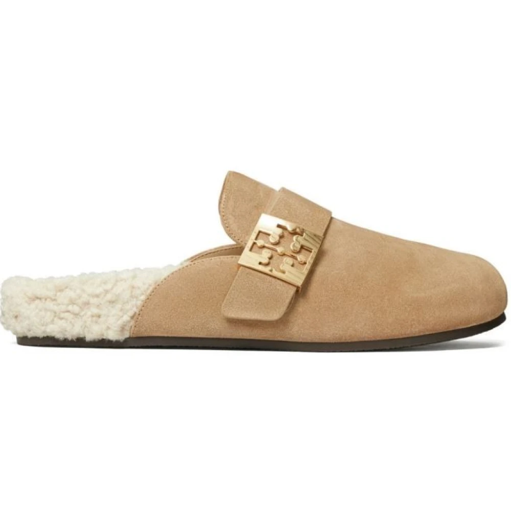 Tory Burch Beige Mellow Slip-On Mules Beige, Herr