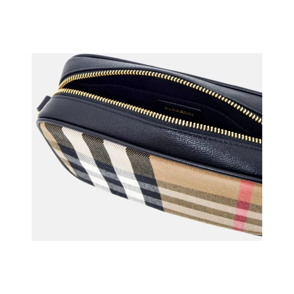 Burberry Zwarte cameratas met ruitprint Multicolor Dames