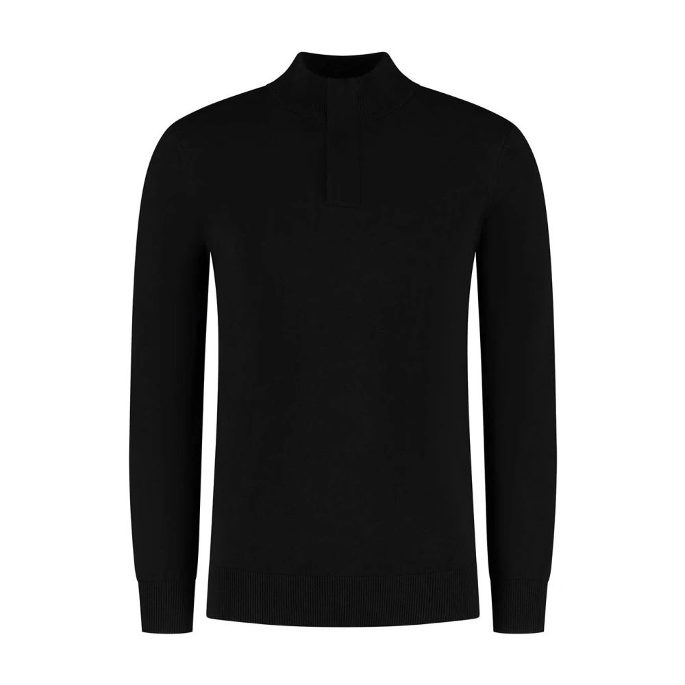 Pure Path Gebreide Halfzip Trui Black Heren