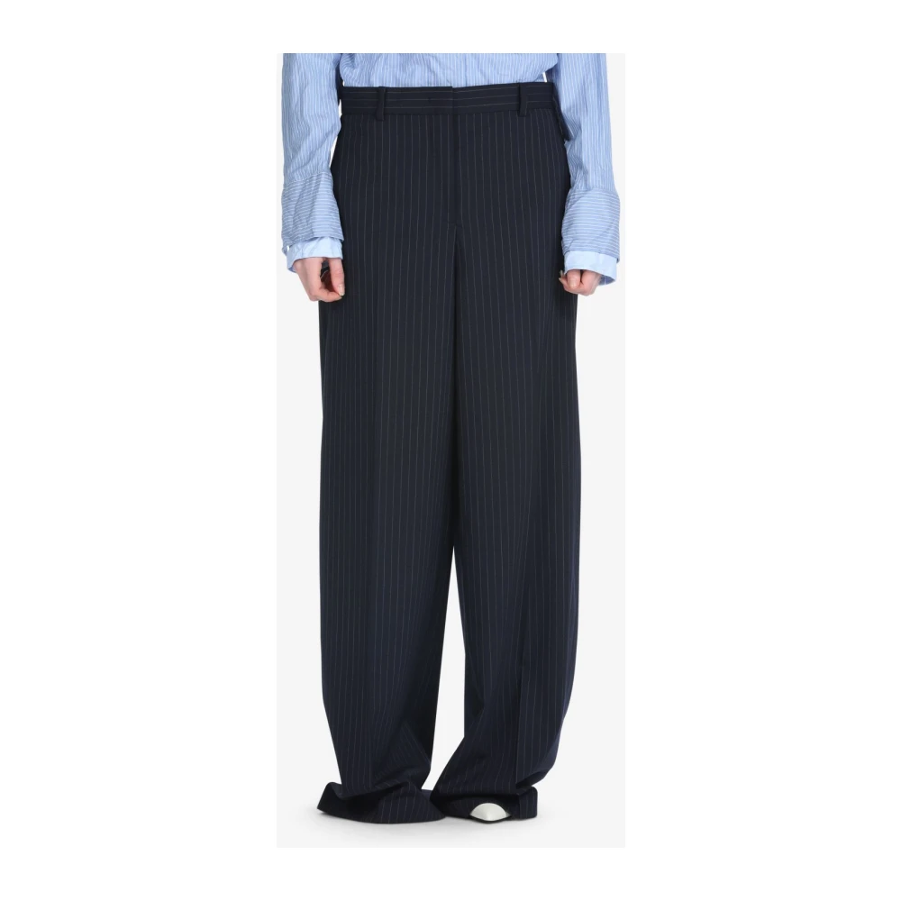 N21 Blauwe op maat gemaakte wijde broek Blue Dames