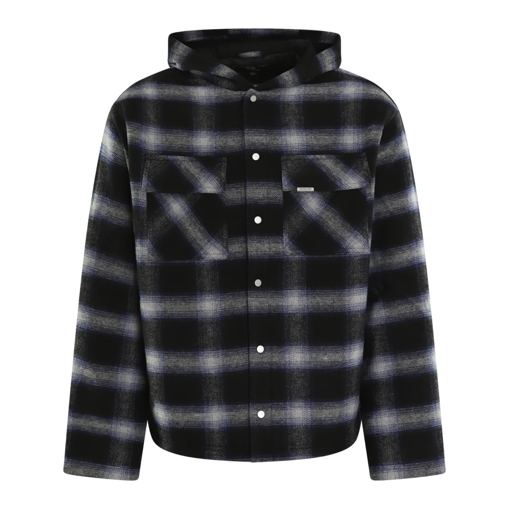 Represent Uomo Nero - Overshirt Con Cappuccio - Jackets - S
