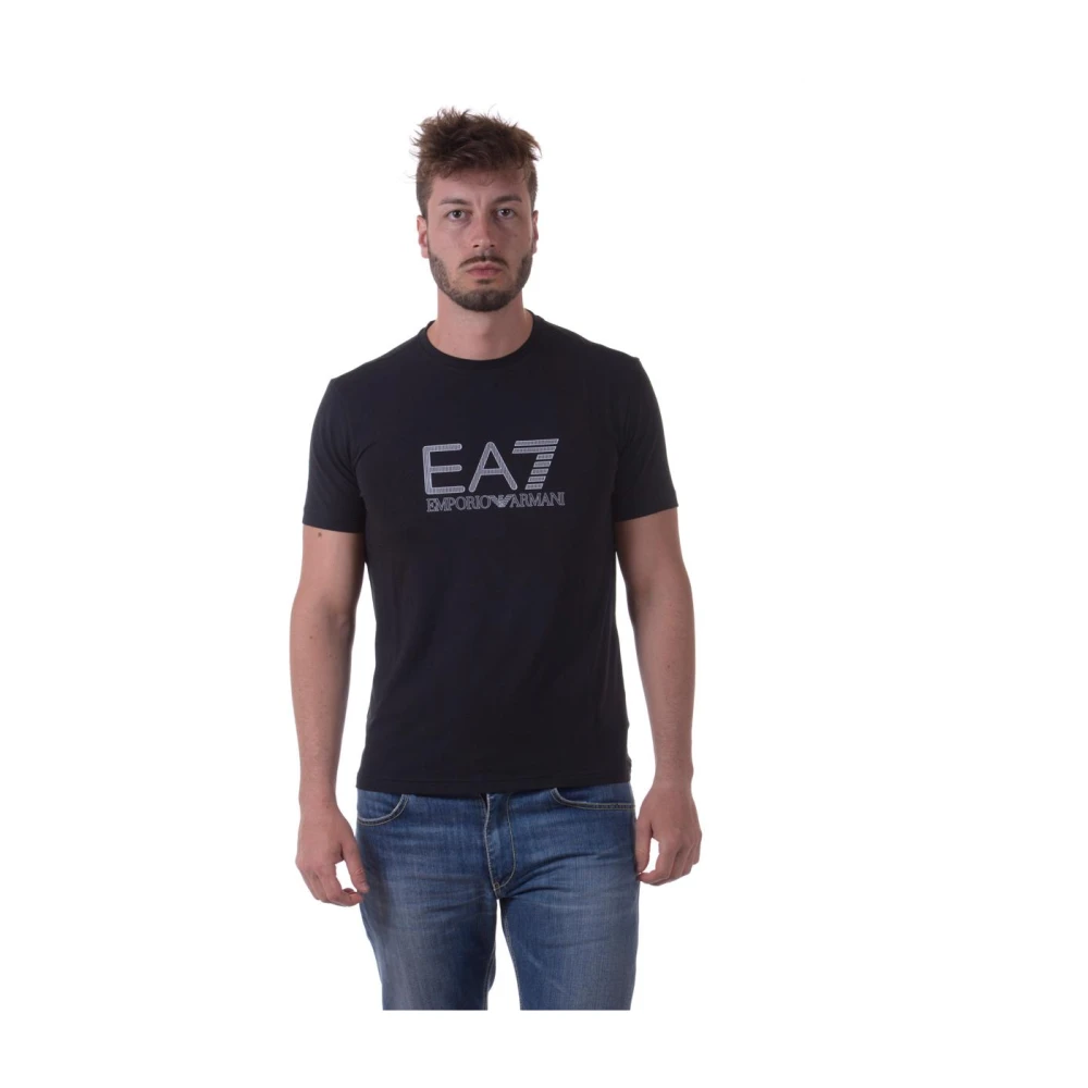Emporio Armani EA7 Casual Sweatshirt för Män Black, Herr