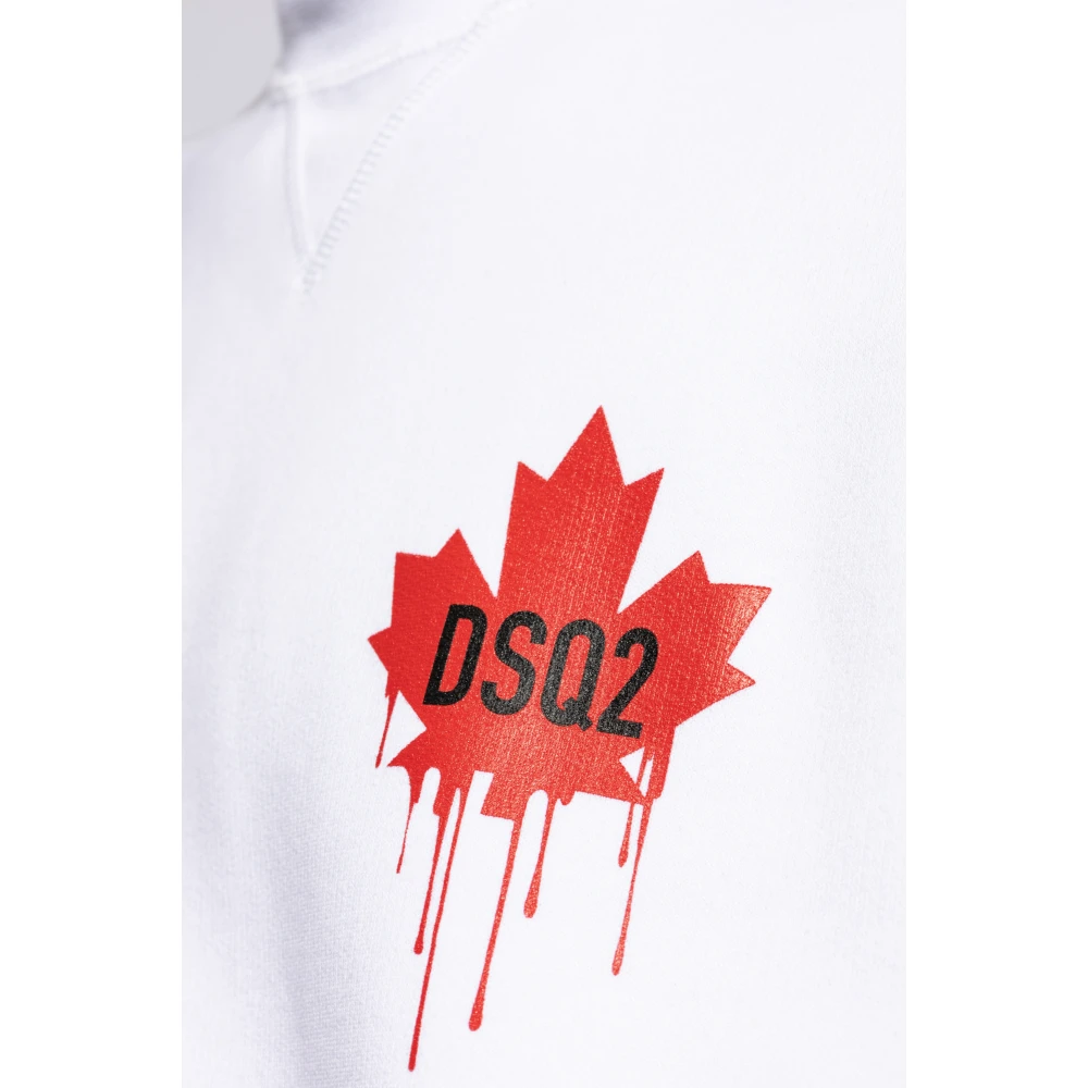 Dsquared2 Sweatshirt met logo White Heren