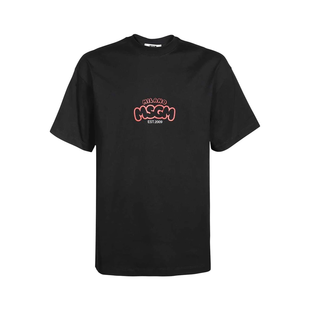 Msgm - Tops > T-Shirts - Black - Msgm - Modalova