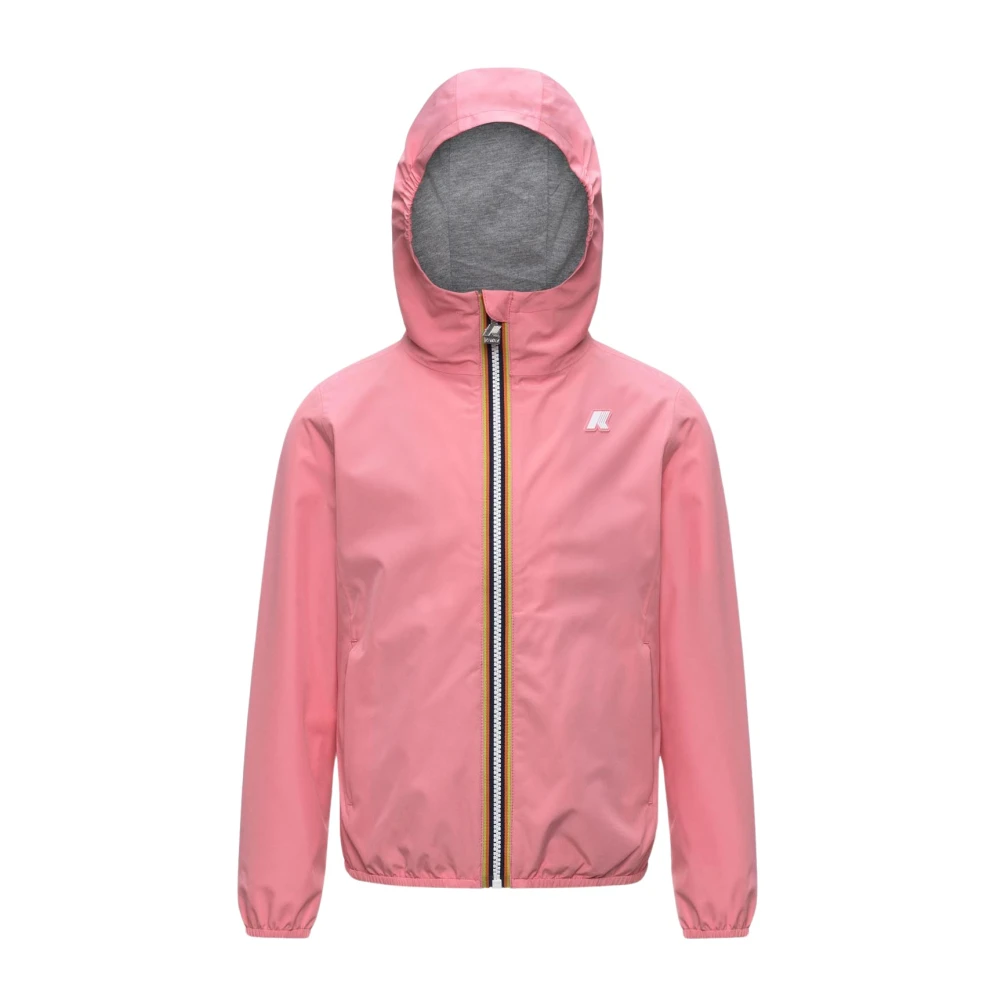 K-Way Girls Pink Lily Jacket - Kids Rain Wear - 8 Y - Kids