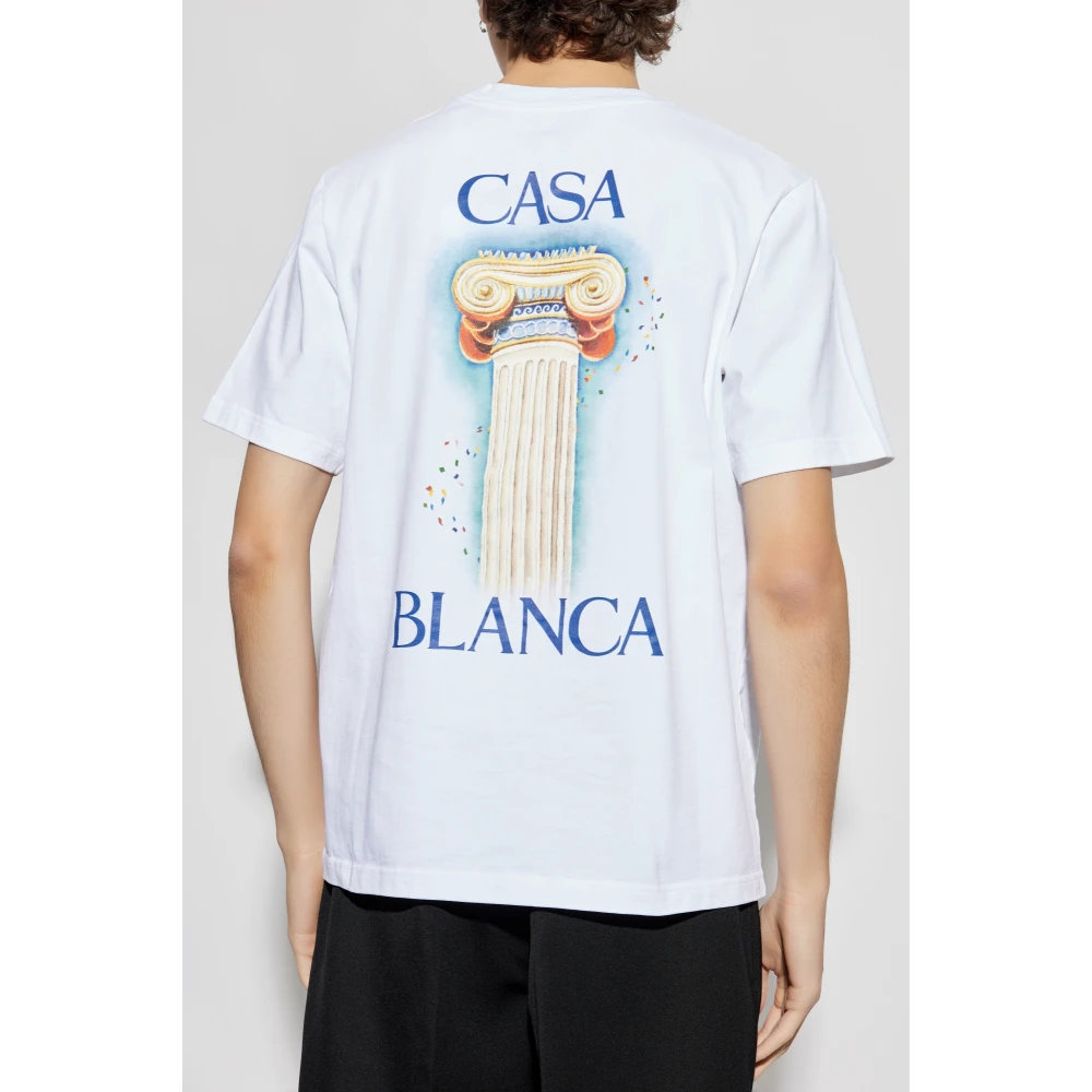 Casablanca T-shirt met logo White Heren