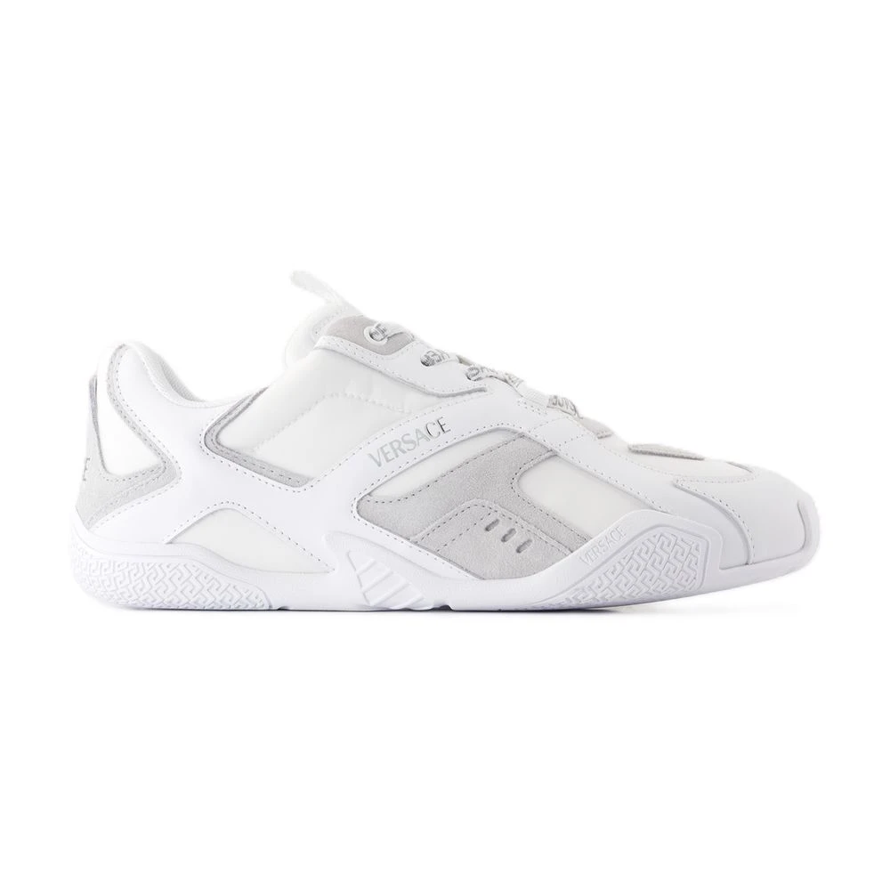 Versace Men's White Galaxia Trainers - Sneakers - 10 Uk - Shoes
