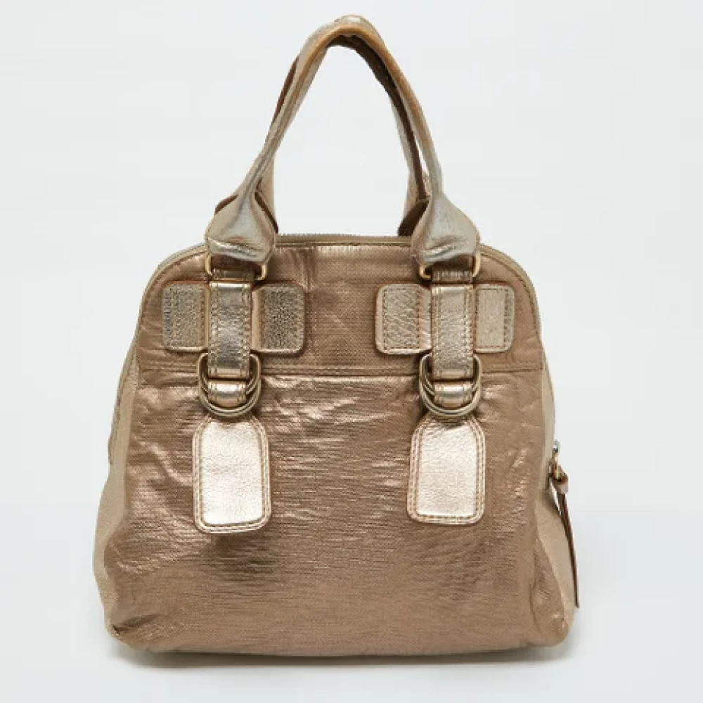 Chloé Pre-owned Leather handbags Yellow Dames