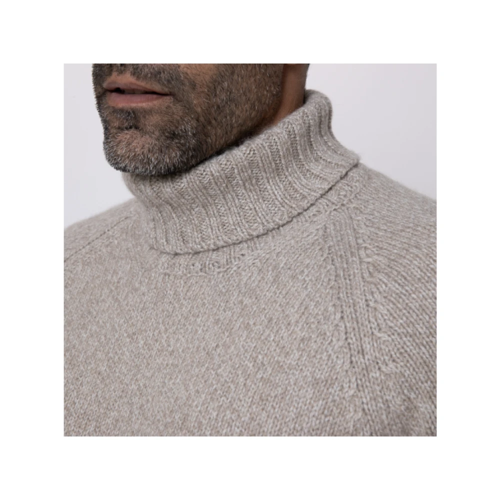 Gran Sasso Beige Eco-Kasjmier Coltrui Gray Heren