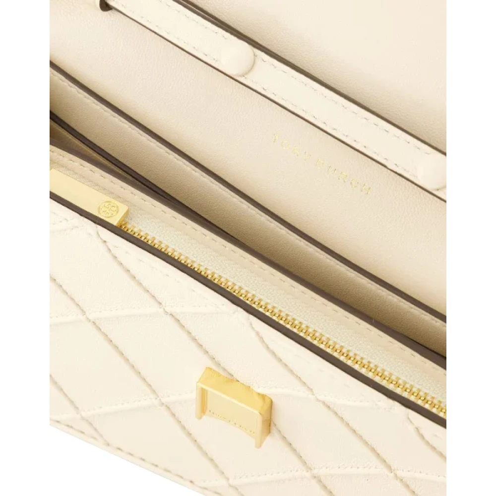 TORY BURCH Leather shoulder-bags Beige Unisex