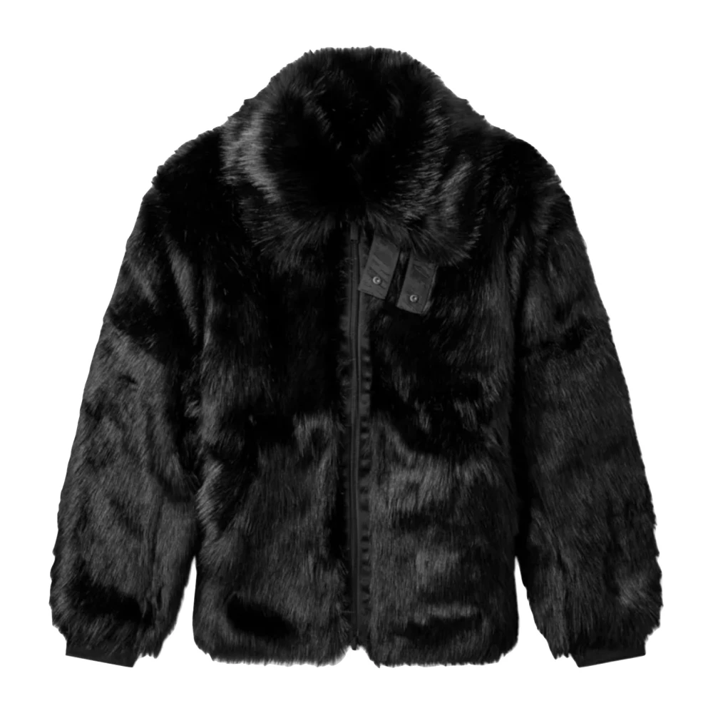 Nike Reversible Faux Fur Coat Black Dames