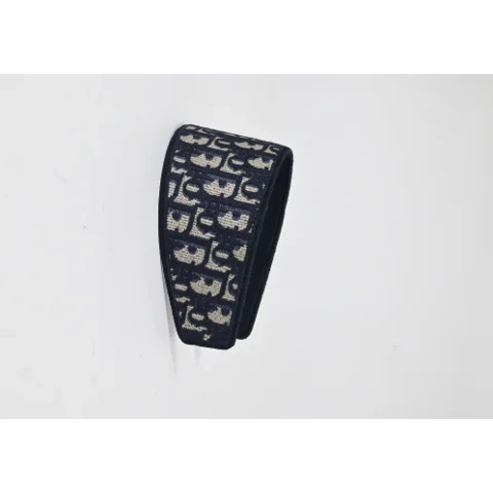 Dior Vintage Pre-owned Cotton hair-accessories Blue Dames