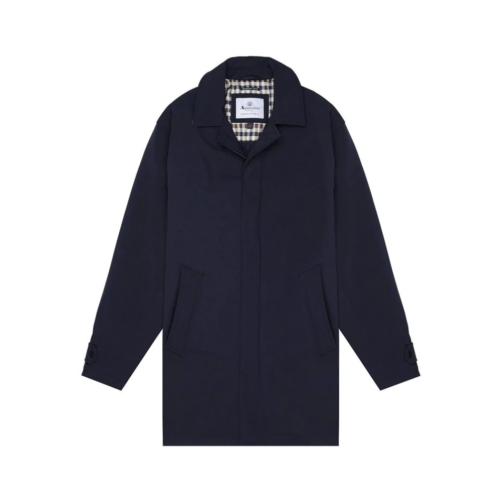 Aquascutum Men's Blue Trench Coats - Parkas - Xl - Coats