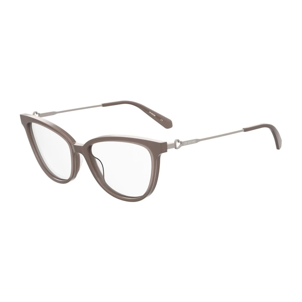 Love Moschino Bruine Rechthoekige Acetaatbril Brown Dames