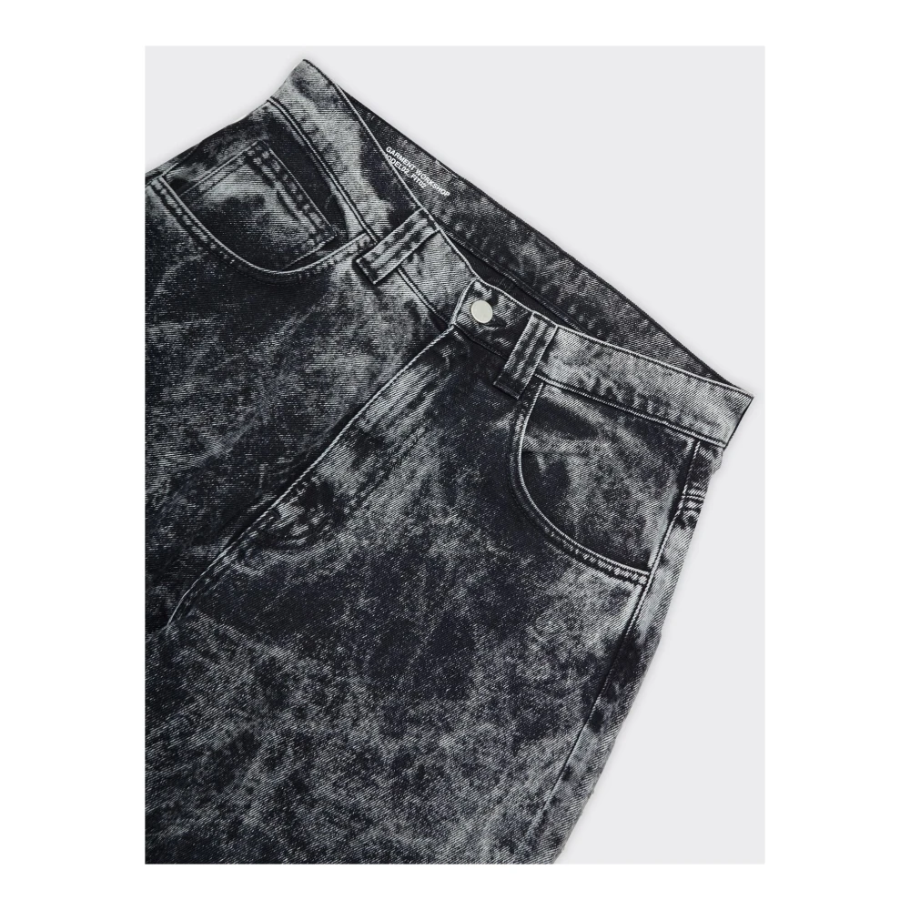 Garment Workshop Baggy Denim Nero Jeans Gray Heren