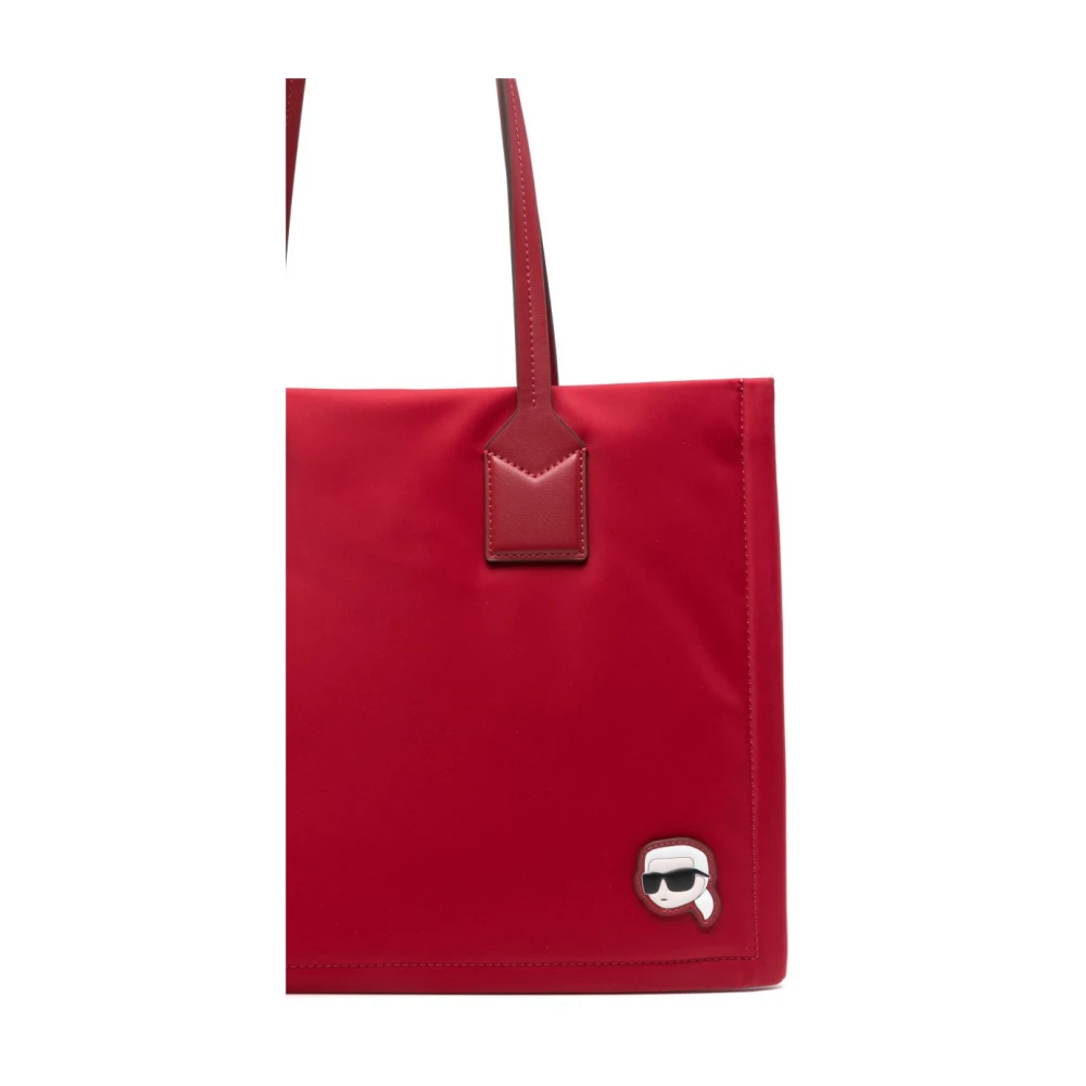 Karl Lagerfeld Tote M Nylon Rood Red Dames